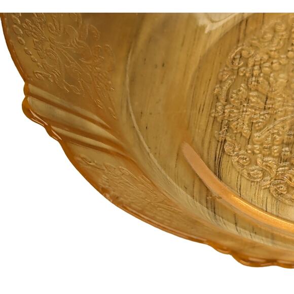 Vintage Delicate Dainty Feminine Floral Pink Depression Glass 4 Piece Craft Twee - Picture 13 of 16